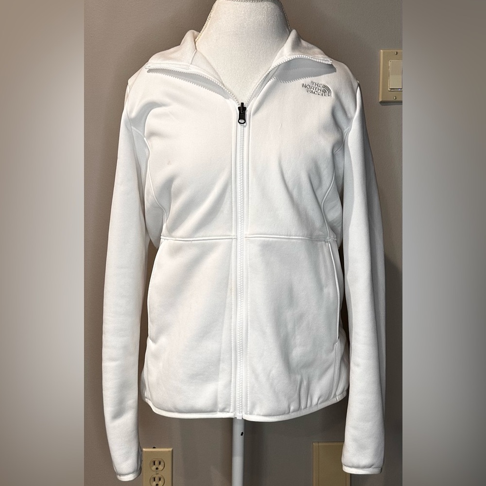 Northface white thin jacket